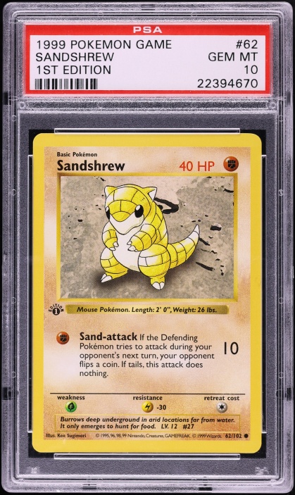 korean base set pokemon cards 2000 1st Edition Complete Set PSA 10 GEM MINT on Fanatics Collect Machop 052/102 Base Set Korean