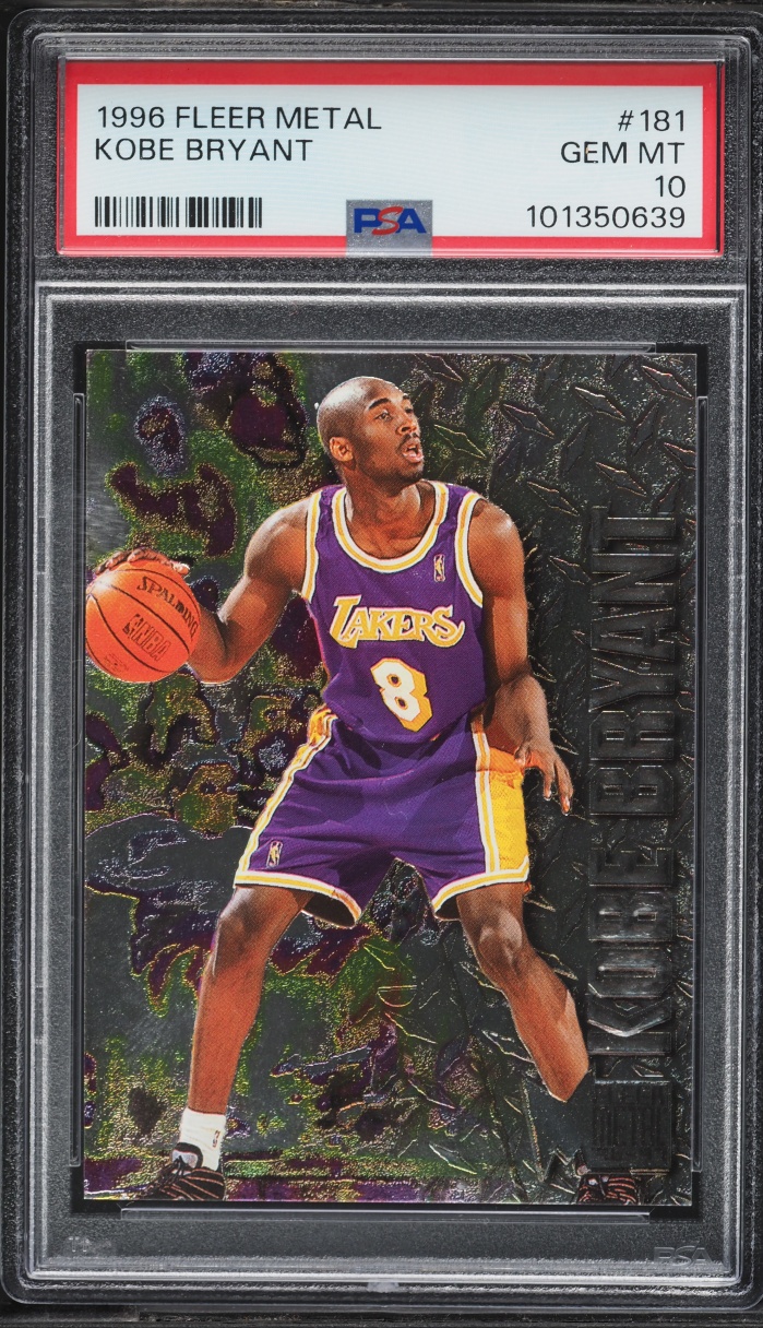 1996 Metal Basketball Kobe Bryant ROOKIE #181 PSA 10 GEM MINT