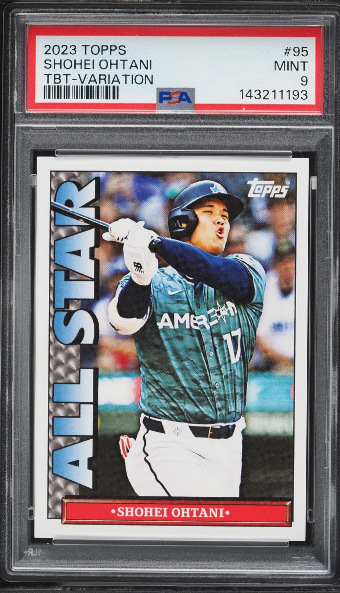 2023 Topps Throwback Thursday Variation Shohei Ohtani #95 PSA 9 MINT