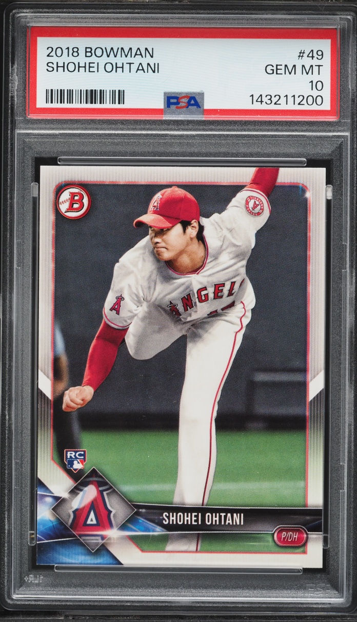 2018 Bowman Shohei Ohtani ROOKIE #49 PSA 10 GEM MINT