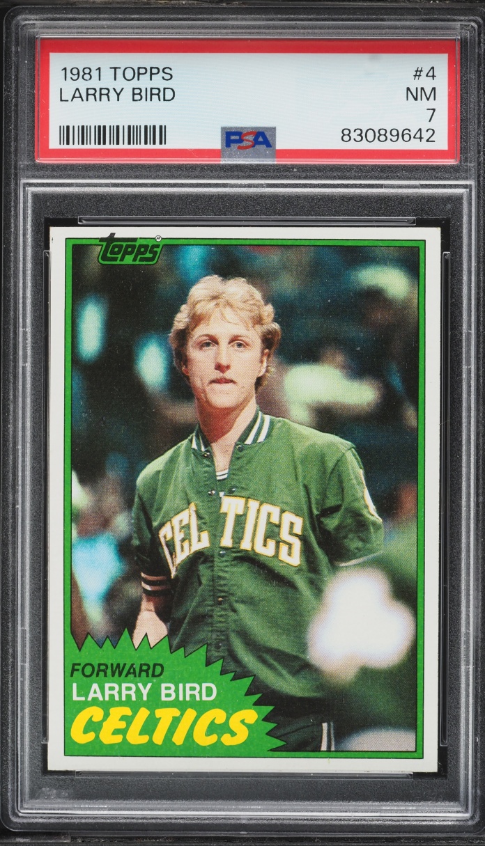 1981 Topps Basketball Larry Bird #4 PSA 7 NRMT