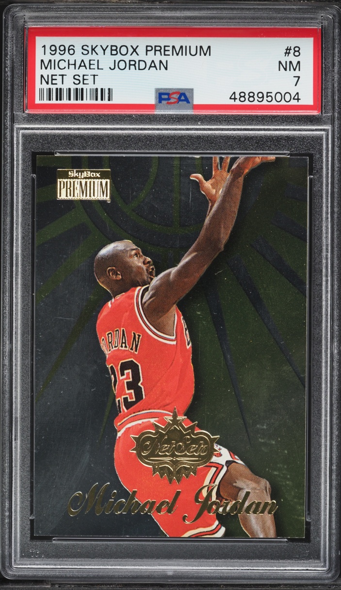1996 Skybox Premium Net Set Michael Jordan #8 PSA 7 NRMT