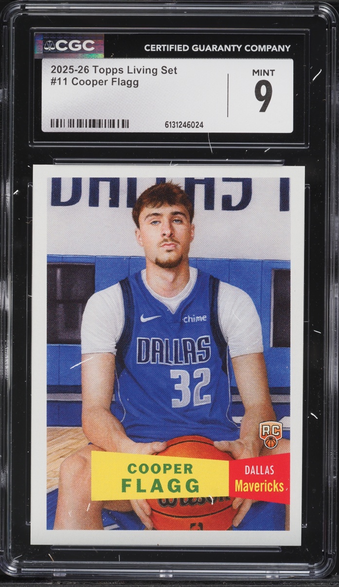 2025 Topps Living Set Cooper Flagg ROOKIE #11 CGC 9 MINT