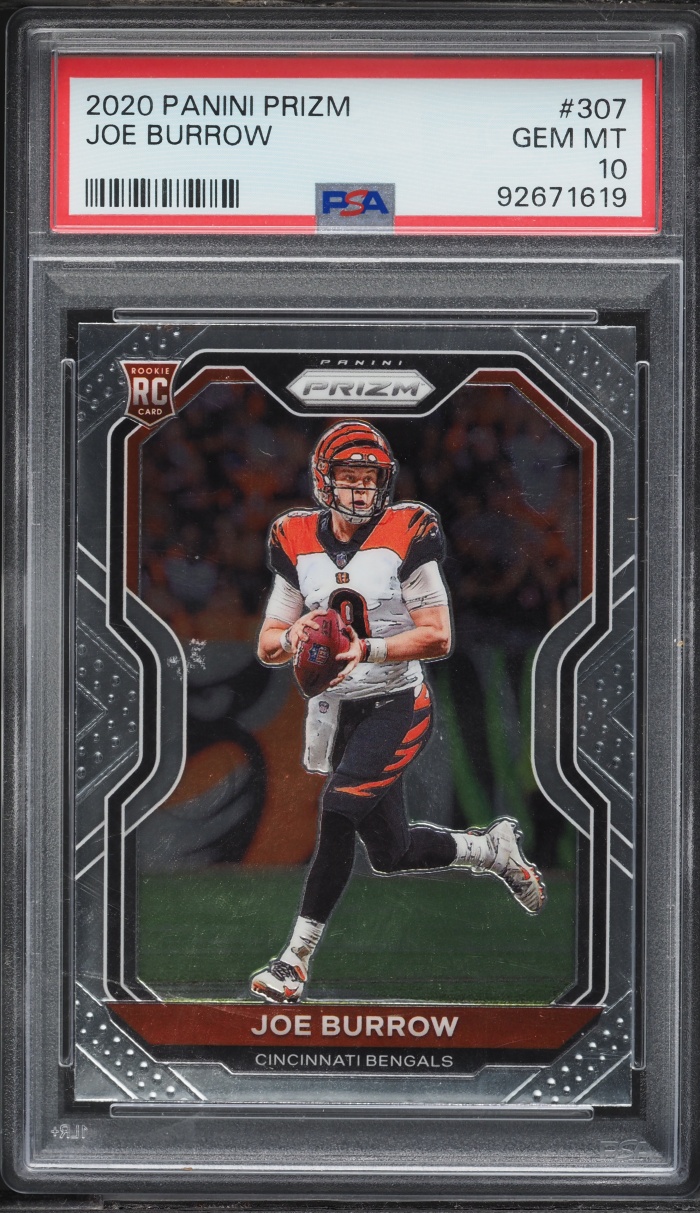 Joe Burrow #307 2020 Panini Prizm Football Rookie Autographs