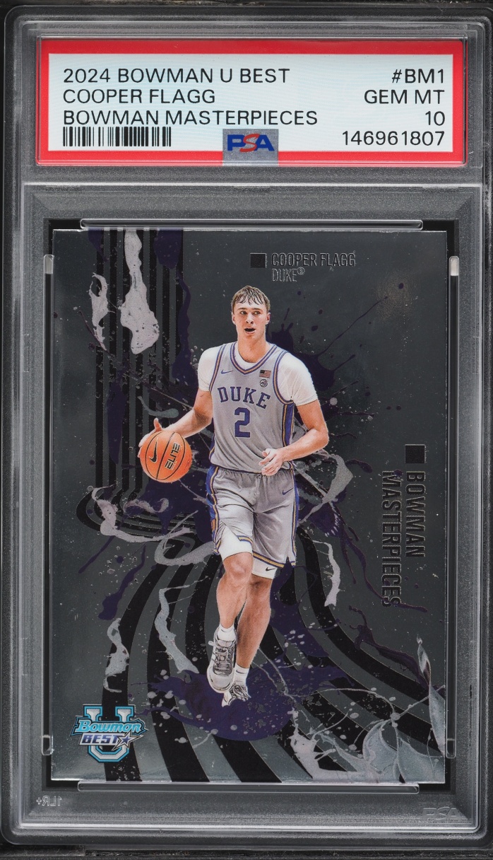 2024 Bowman University Best Masterpieces Cooper Flagg ROOKIE #BM-1 PSA 10 GEM MINT
