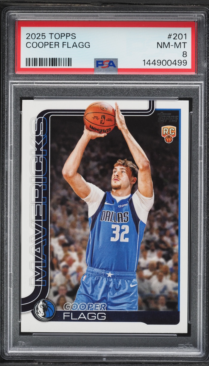 2025 Topps Basketball Cooper Flagg ROOKIE #201 PSA 8 NM-MT