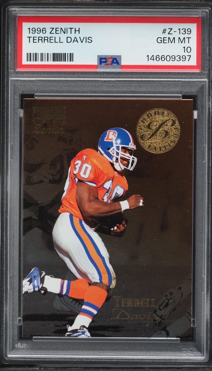 1996 Zenith Terrell Davis #Z-139 PSA 10 GEM MINT
