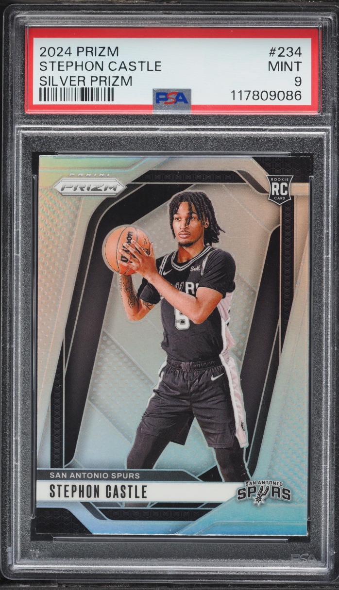 2024 Panini Prizm Silver Stephon Castle ROOKIE #234 PSA 9 MINT