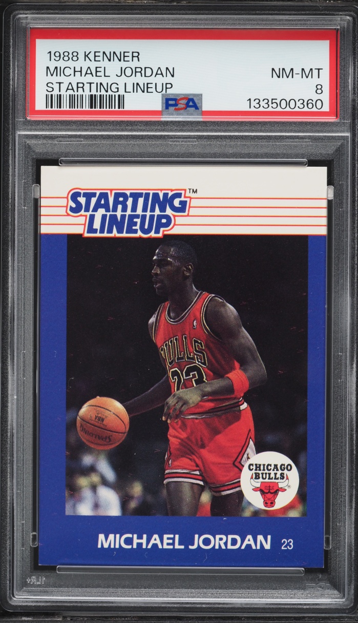 1988 Kenner Starting Lineup Michael Jordan PSA 8 NM-MT