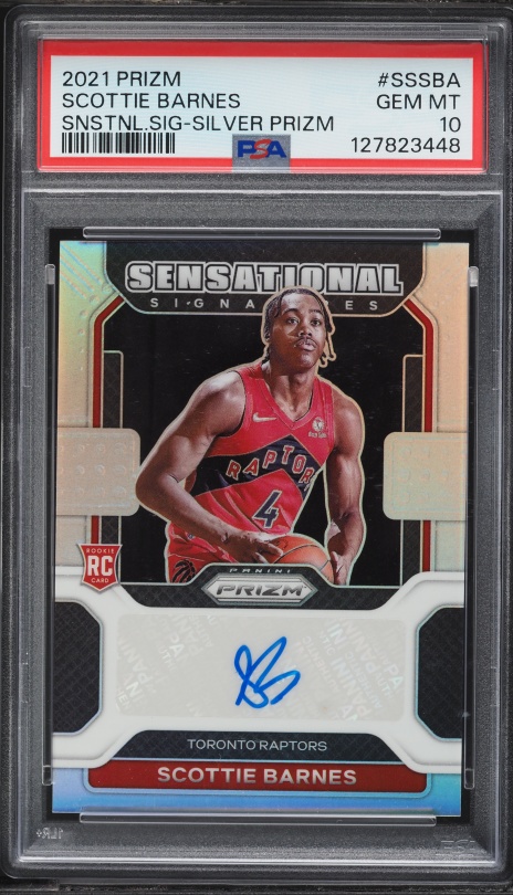 2021 Panini Prizm Sensational Mojo Scottie Barnes ROOKIE AUTO DNA