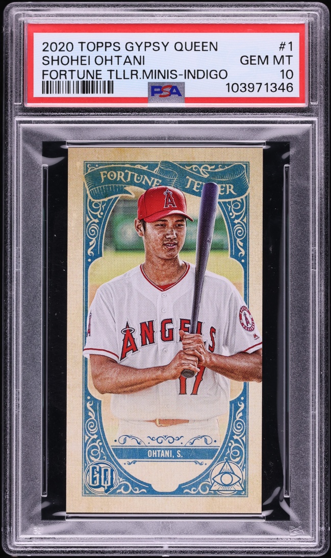 2020 Topps Gypsy Queen Fortune Teller Minis Fortune Indigo Shohei Ohtani /250 #1 PSA 10 GEM