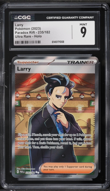 2023 Pokemon Scarlet & Violet Paradox Rift Full Art Larry #235 CGC 9 MINT