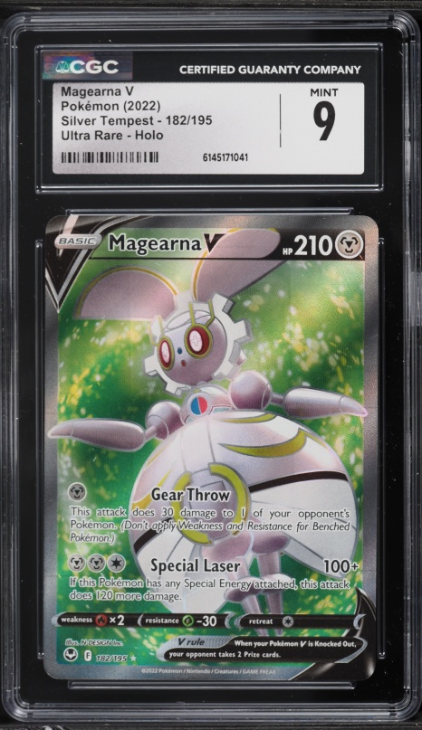 magearna v pokemon card price Trading Game Sword & Shield Silver Tempest Ultra Rare #128 Evolves from null Type Magearna V 128/195 Silver Tempest