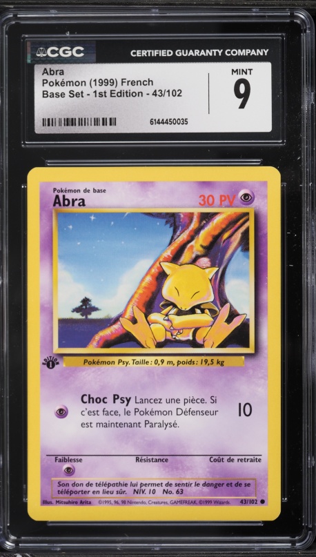 1995 abra pokemon card Abra An individual card from the Pokmon trading and collectible card game (TCG/CCG) Abra - 43/102 - Common