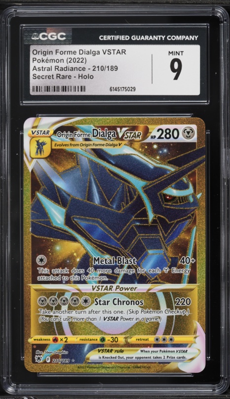 2022 Pokemon SWSH Astral Radiance Gold Rare Origin Forme Dialga VSTAR CGC 10 on Fanatics Collect 2022 Pokemon SWSH Astral Radiance Gold Rare Origin Forme Dialga VSTAR CGC 10 on Fanatics Collect