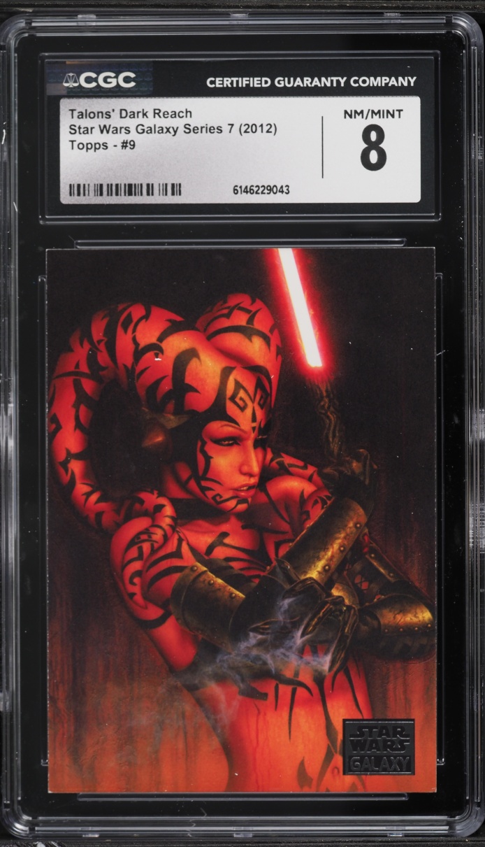 2012 Topps Star Wars Galaxy Series 7 Talons' Dark Reach #9 CGC 8 NM-MT