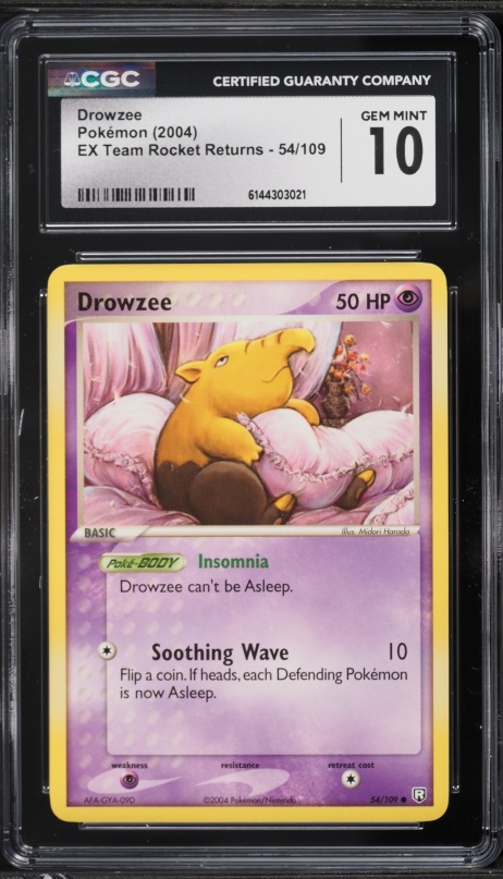 2023 Pokemon Japanese Scarlet & Violet ex AR Drowzee #86 CGC 10 PRISTINE on  Fanatics Collect