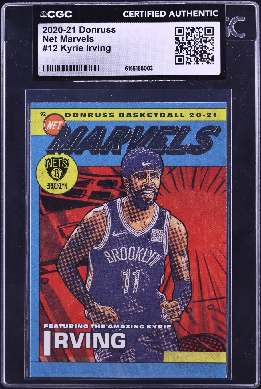 2020 Donruss Net Marvels Kyrie Irving #12 CGC AUTH