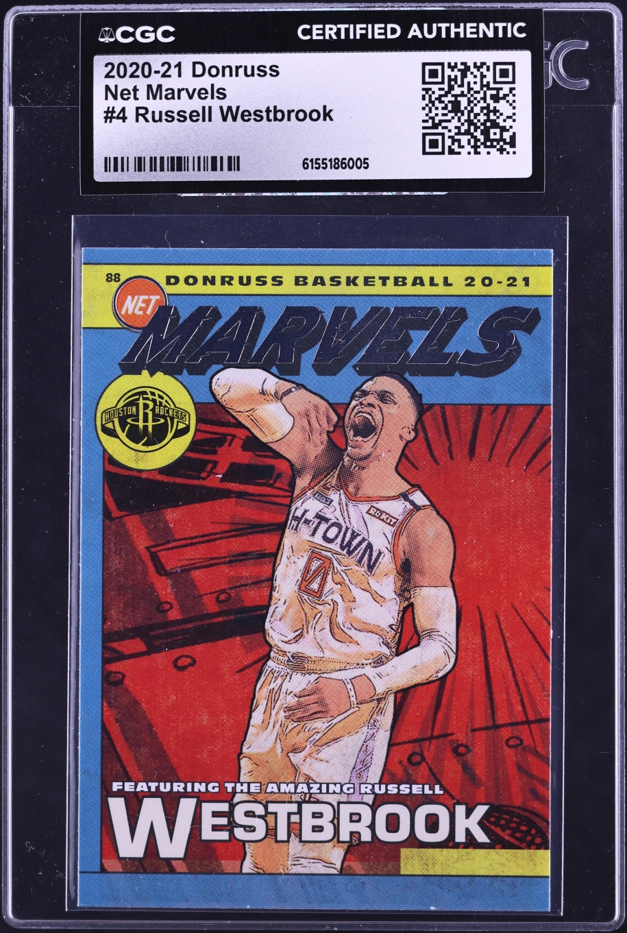 2020 Donruss Net Marvels Russell Westbrook #4 CGC AUTH