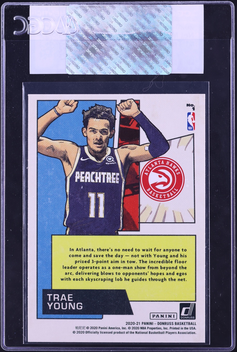 2020 Donruss Net Marvels Trae Young #1 CGC AUTH
