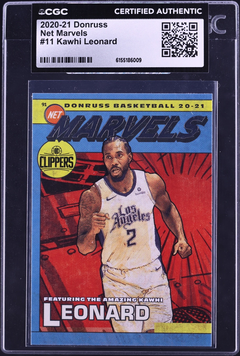2020 Donruss Net Marvels Kawhi Leonard #11 CGC AUTH