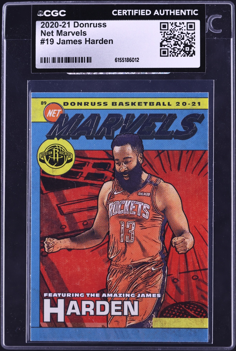 2020 Donruss Net Marvels James Harden #19 CGC AUTH