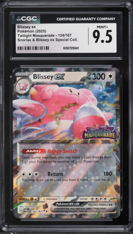 2025 Pokemon SV Twilight Masquerade Special Collection Holo Blissey EX #134 CGC 9.5 MINT+