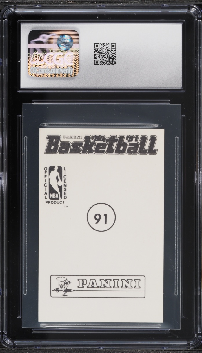 1990 Panini Stickers Michael Jordan HAND CUT #91 CGC 9 MINT