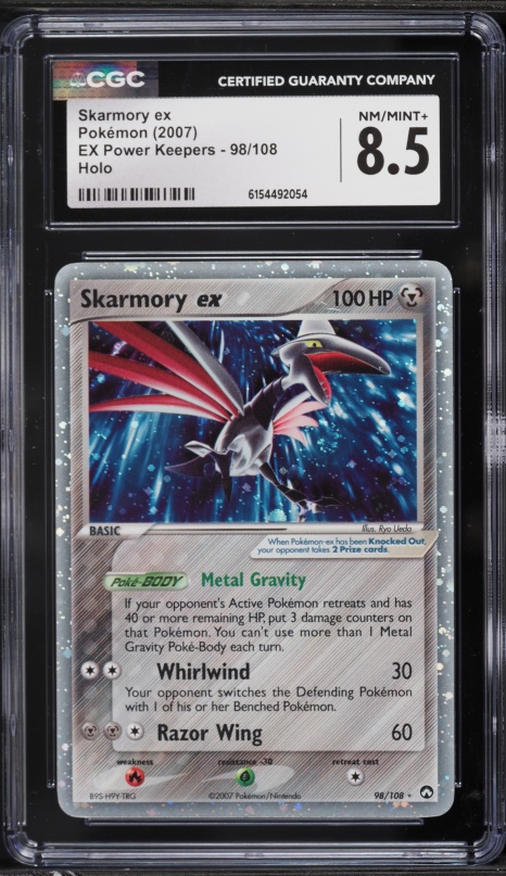 2007 Pokemon EX Power Keepers Holo Skarmory EX #98 CGC 8.5 NM-MT+