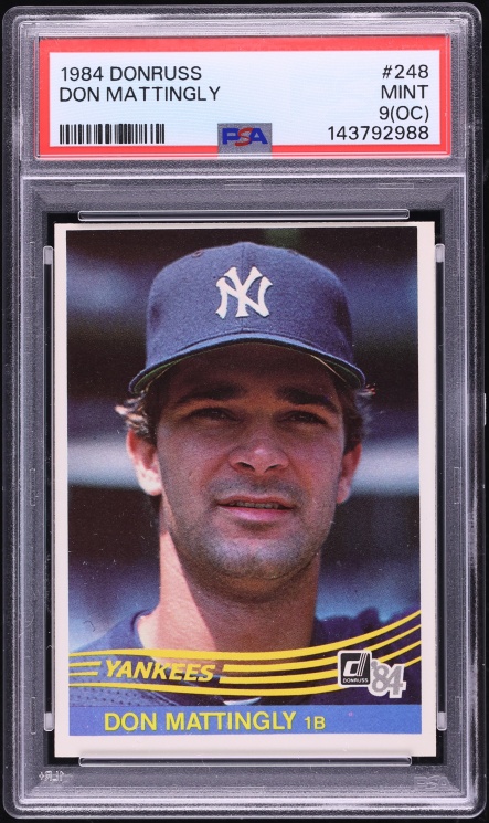 1984 Donruss Don Mattingly #248 PSA 9(oc) MINT