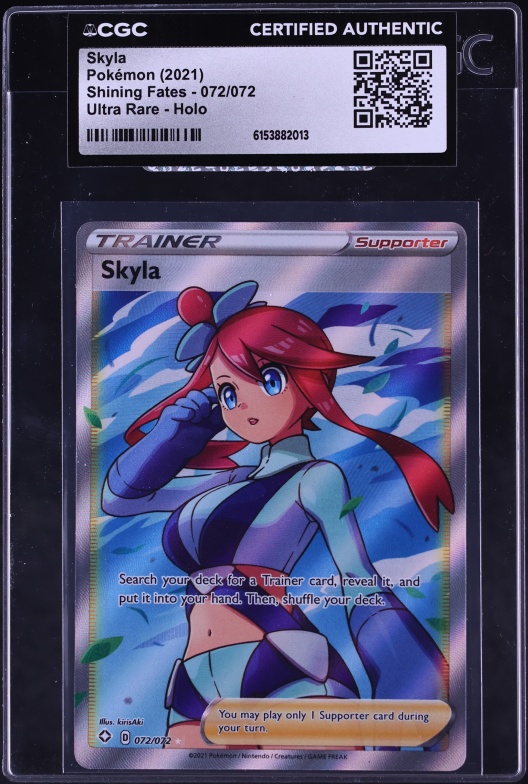 2021 Pokemon Sword & Shield Shining Fates Full Art Skyla #72 CGC AUTH on  Fanatics Collect