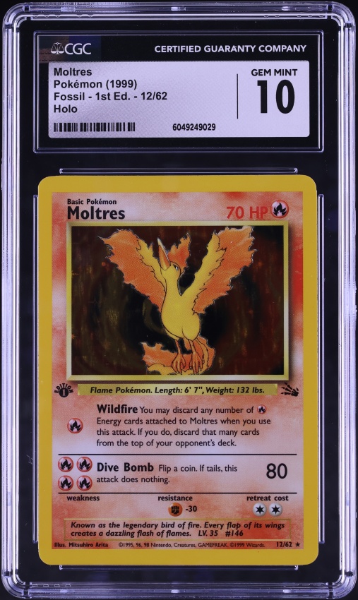 1999 Pokemon Fossil 1st Edition Moltres #27 PSA 10 GEM MINT on Fanatics Collect 1999 Pokemon Fossil 1st Edition Moltres #27 PSA 10 GEM MINT on Fanatics Collect