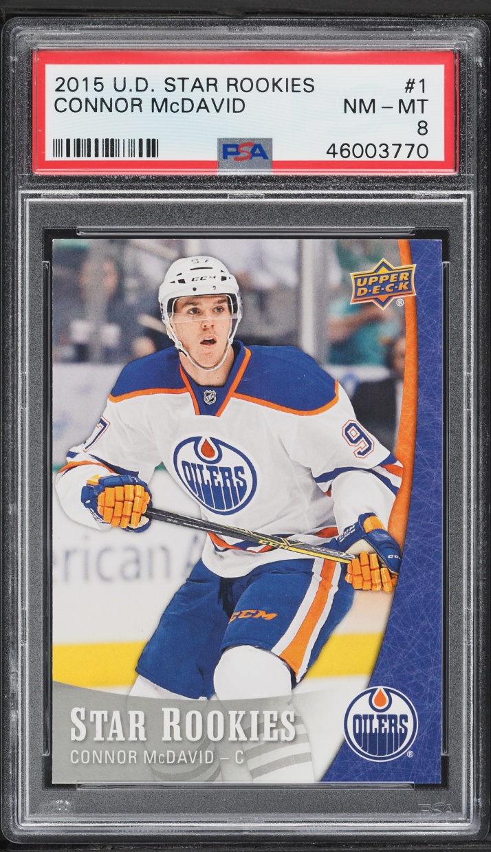 2015 Upper Deck Star Rookies Connor McDavid ROOKIE #1 PSA 8 NM-MT