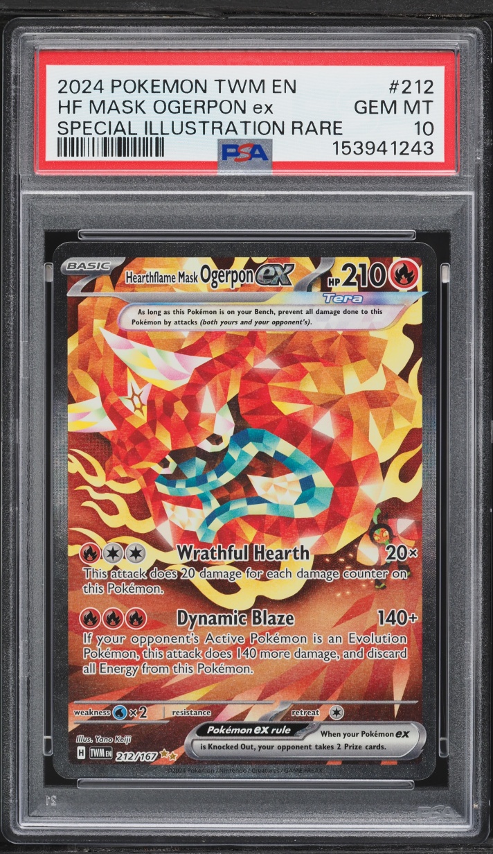 2024 Pokemon SV Twilight Masquerade SIR HearthFlame Mask Ogerpon ex PSA 10 GEM MINT