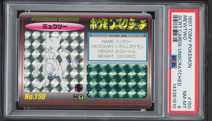 1997 Pokemon Japanese Topsun Green Backs Mewtwo #150 BGS 8.5 NM
