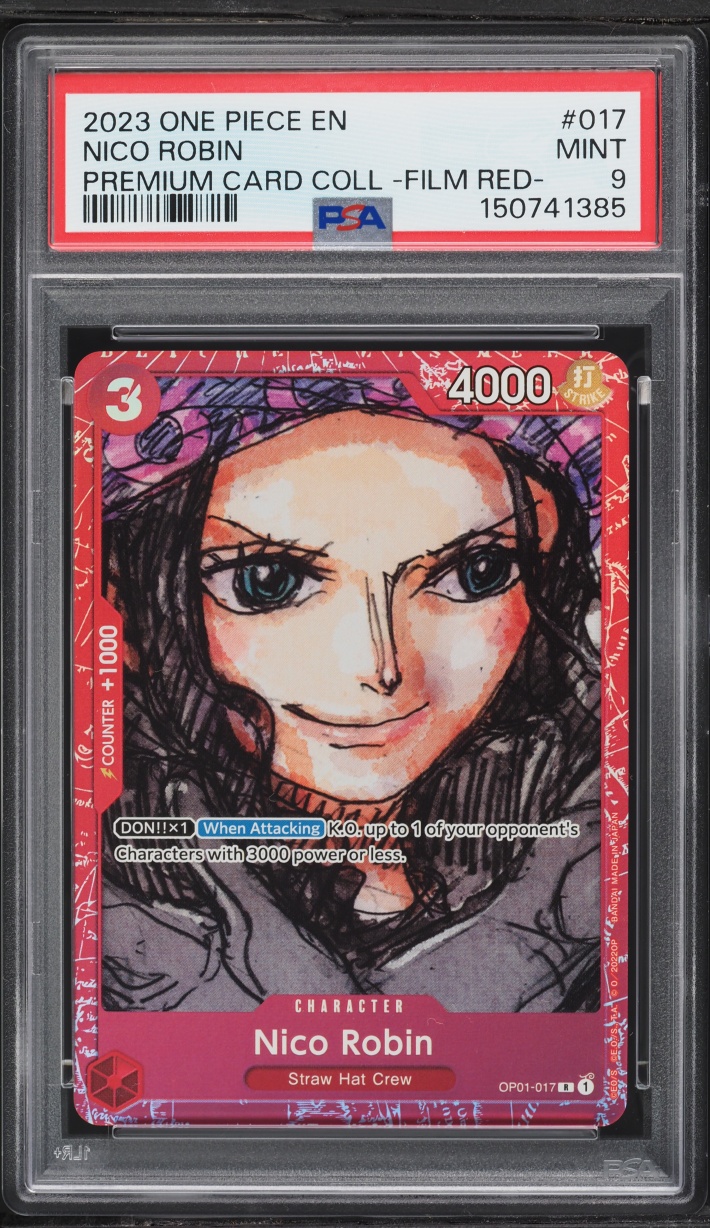 2023 One Piece Premium Collection Film Red Nico Robin #OP01-017 PSA 9 MINT
