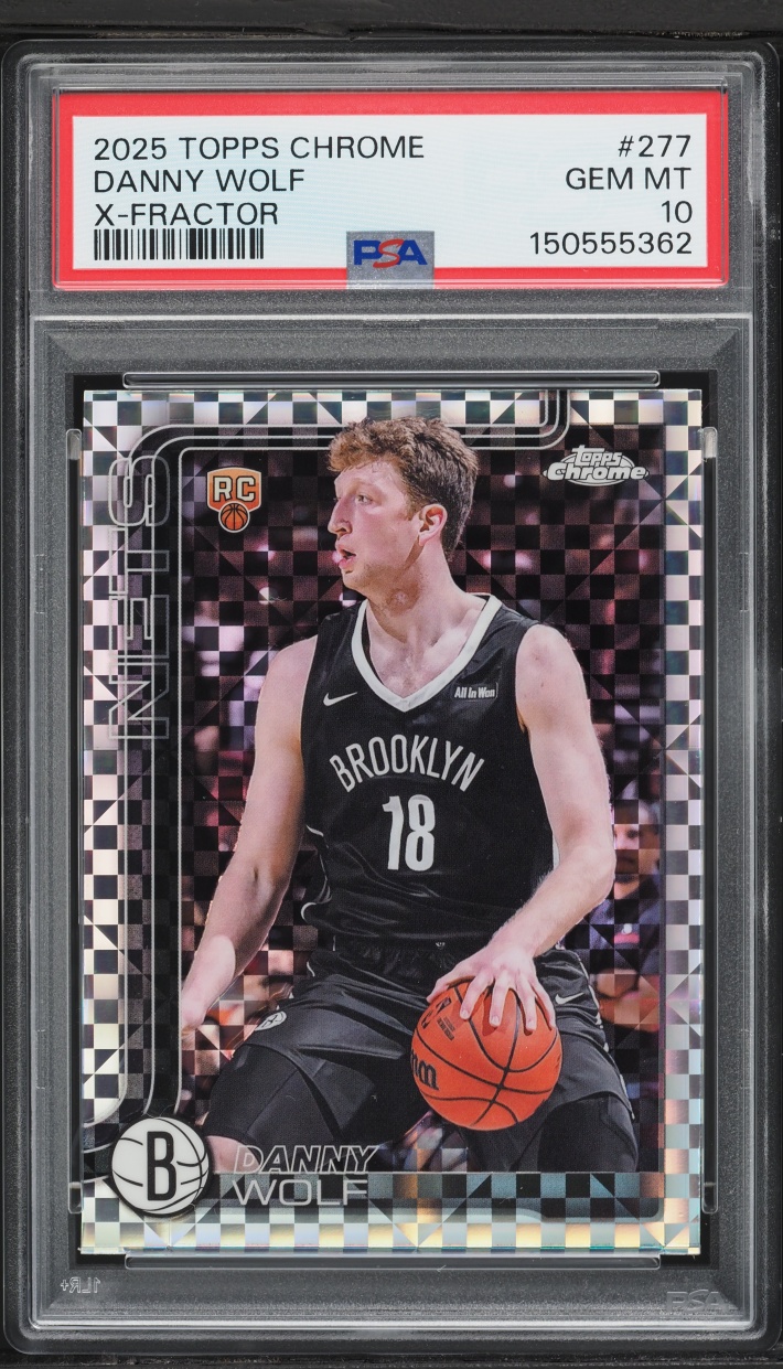 2025 Topps Chrome Xfractor Danny Wolf ROOKIE #277 PSA 10 GEM MINT