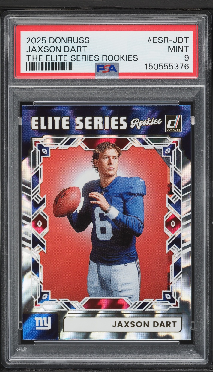2025 Donruss The Elite Series Jaxson Dart ROOKIE #ESR-JDT PSA 9 MINT