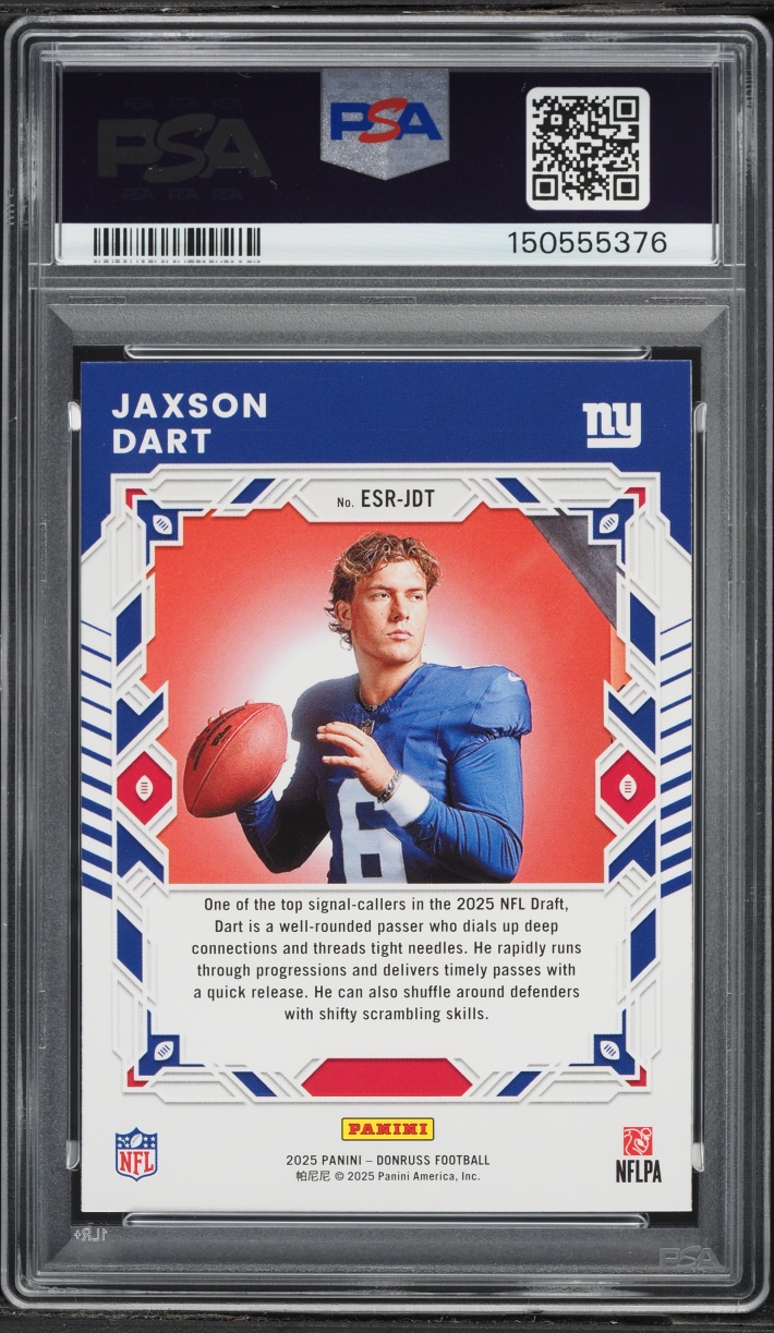 2025 Donruss The Elite Series Jaxson Dart ROOKIE #ESR-JDT PSA 9 MINT