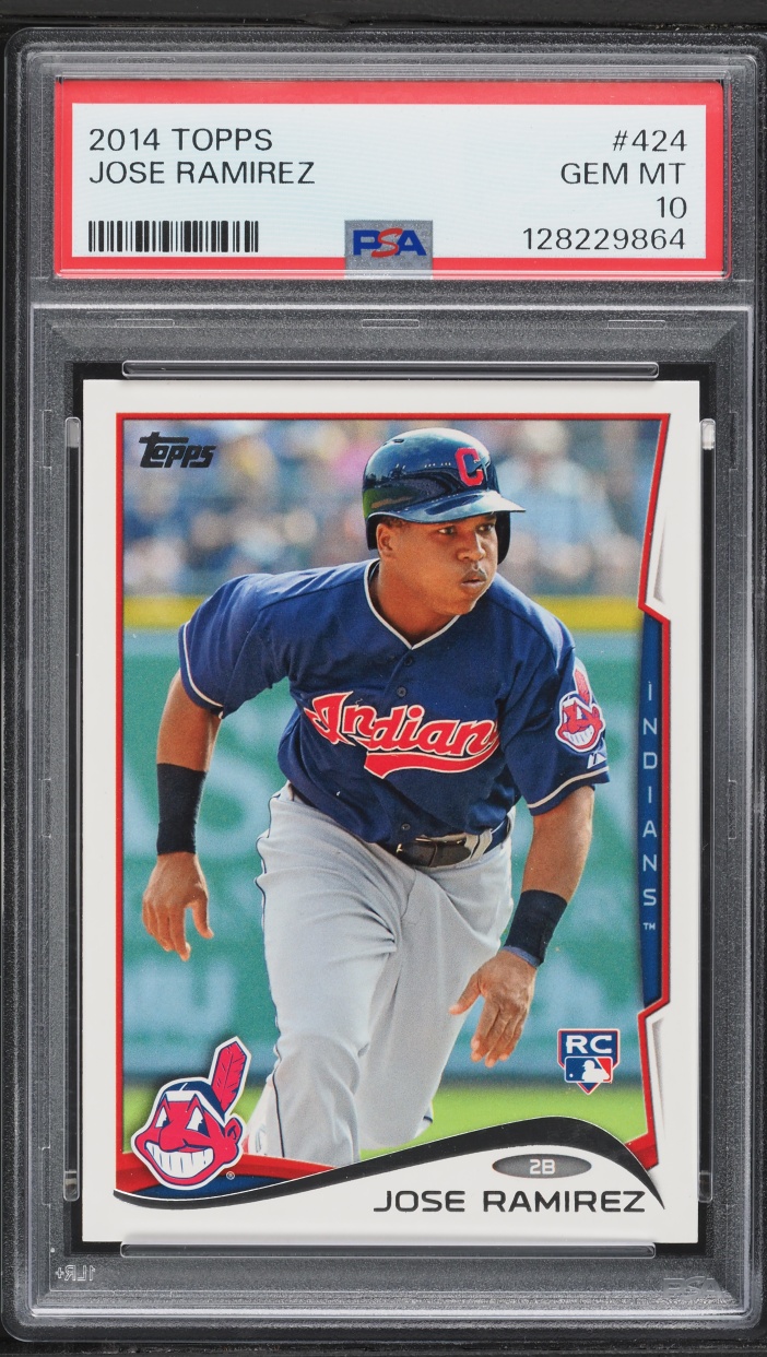 2014 Topps Jose Ramirez ROOKIE #424 PSA 10 GEM MINT