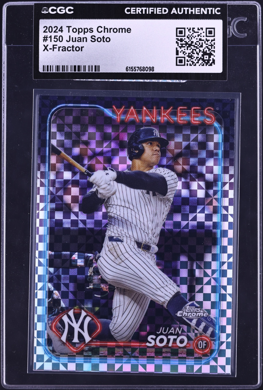 2024 Topps Chrome Xfractor Juan Soto #150 CGC AUTH