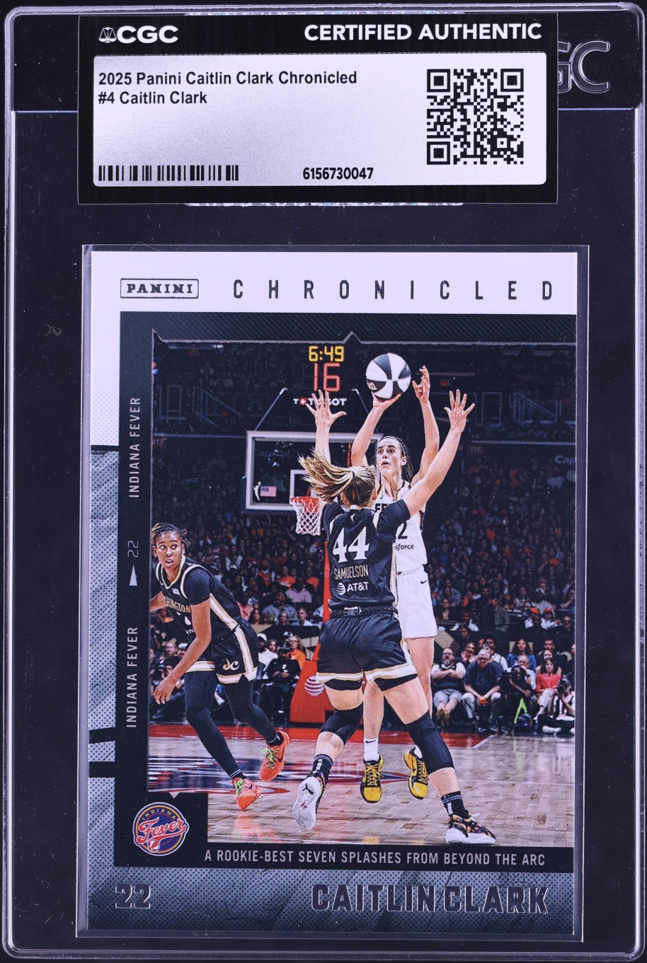 2025 Panini Chronicled Caitlin Clark #4 CGC AUTH