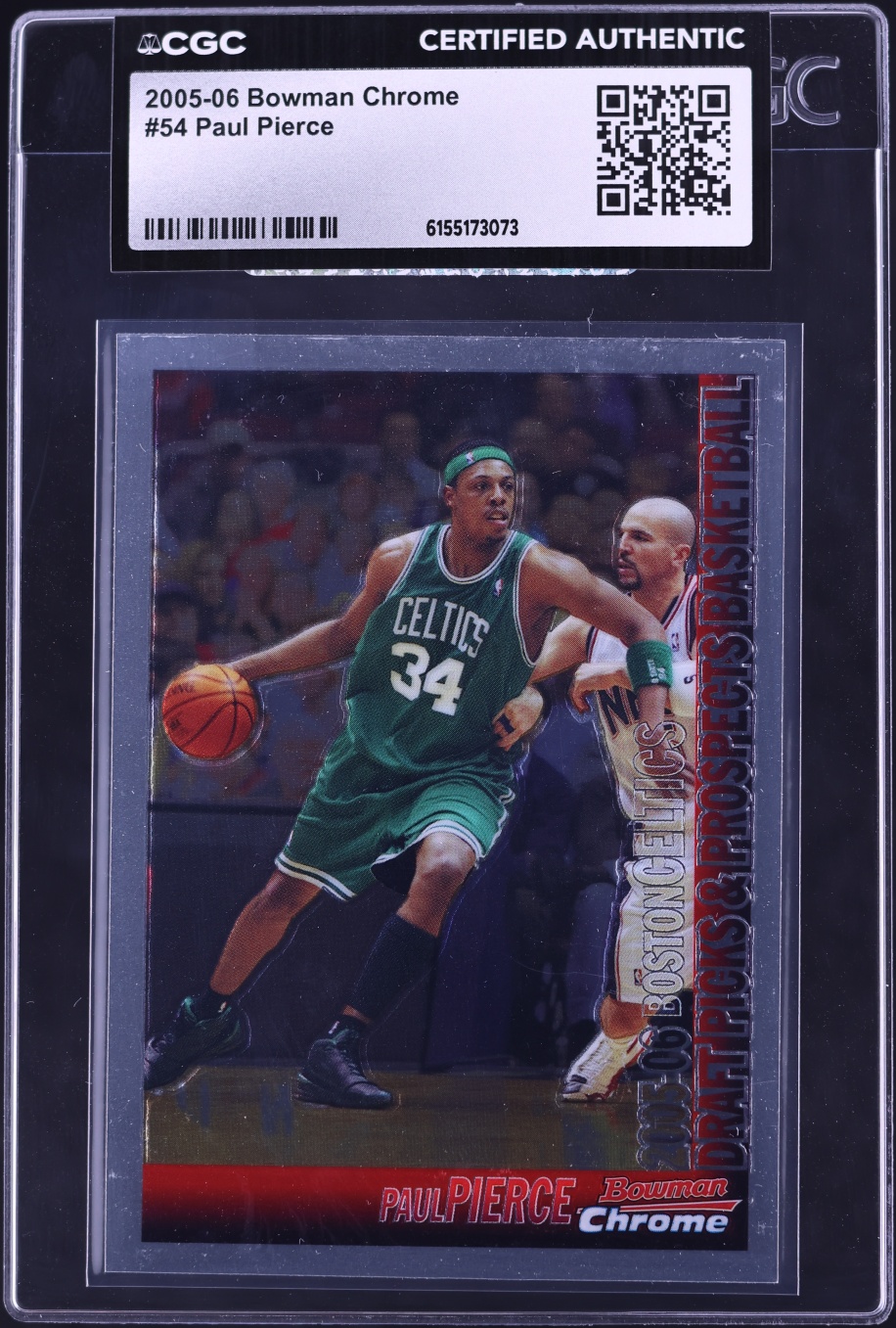 2005 Bowman Chrome Paul Pierce #54 CGC AUTH