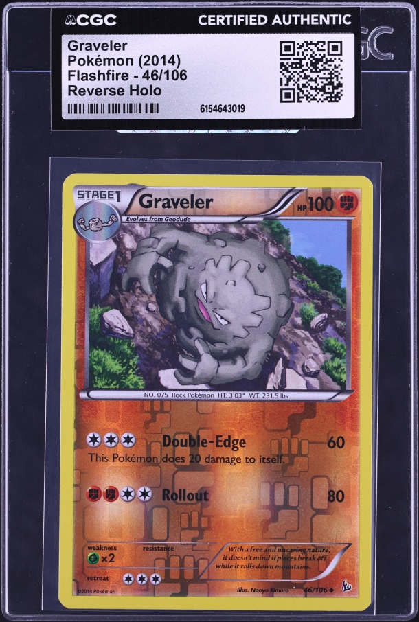 1999 Pokemon Fossil 1st Edition Graveler #37 CGC 10 GEM MINT on Fanatics  Collect