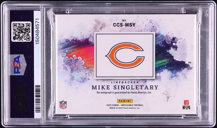 2025 Panini Impeccable Canvas Creations Bronze Mike Singletary AUTO DNA 9 /25 #CCS-MSY PSA 9