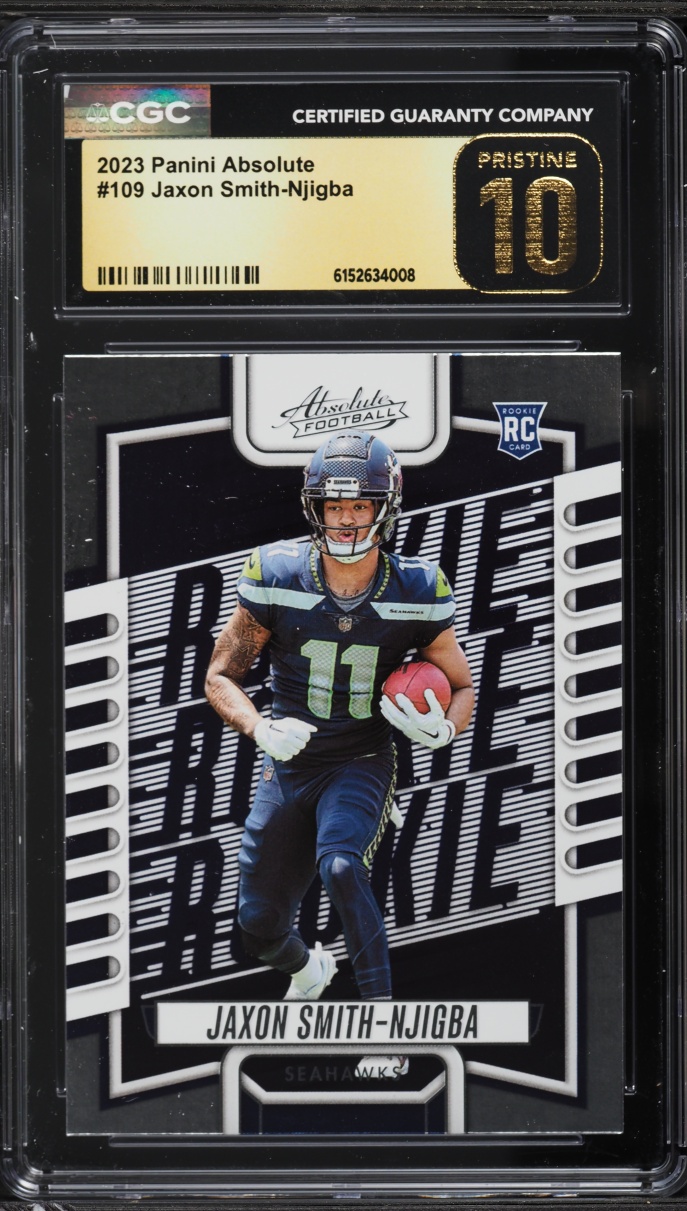 2023 Absolute Football Jaxon Smith-Njigba ROOKIE #109 CGC 10 PRISTINE