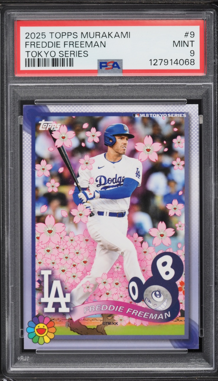 2025 Topps Takashi Murakami MLB World Tour Tokyo Series Freddie Freeman #9 PSA 9 MINT