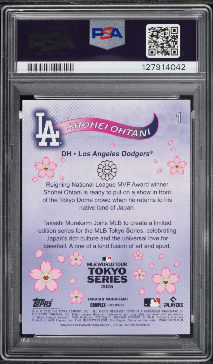 2025 Topps Murakami MLB World Tour Tokyo Series Shohei Ohtani #1 PSA 8 NM-MT
