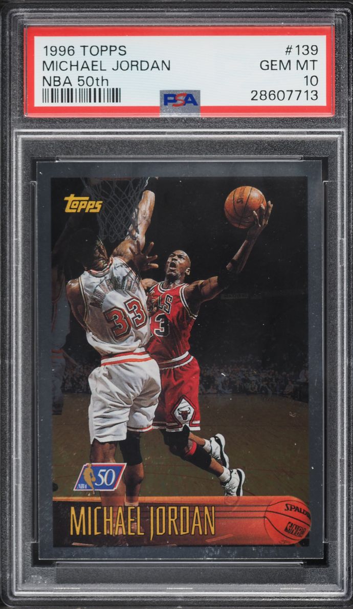 1996 Topps NBA 50th Michael Jordan #139 PSA 10 GEM MINT