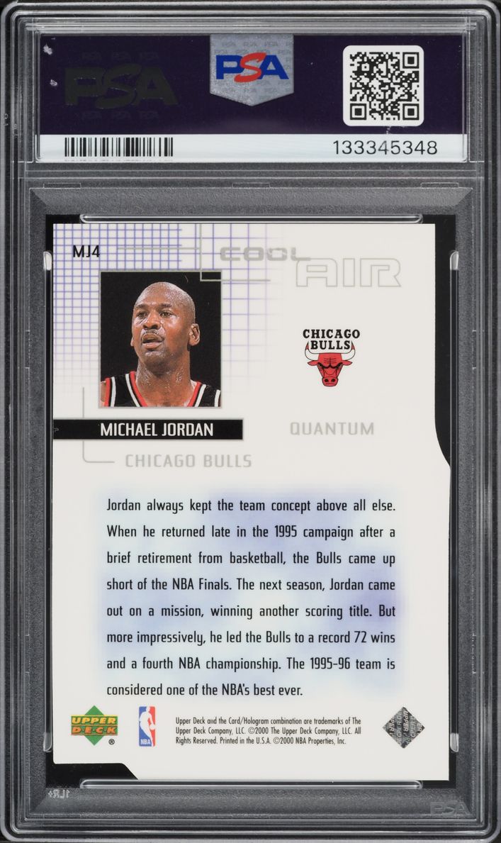 1999 Upper Deck Cool Air Level 1 Michael Jordan /100 #MJ4 PSA 10 GEM MINT